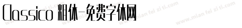 Classico 粗体字体转换